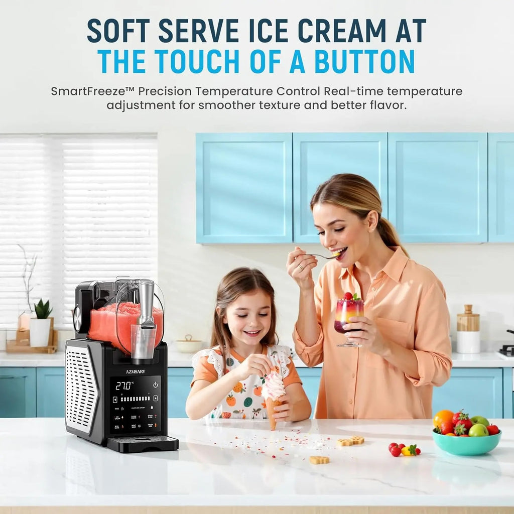 FrostMix Pro™ – 6-in-1 Slush & Softijs Machine voor Thuis