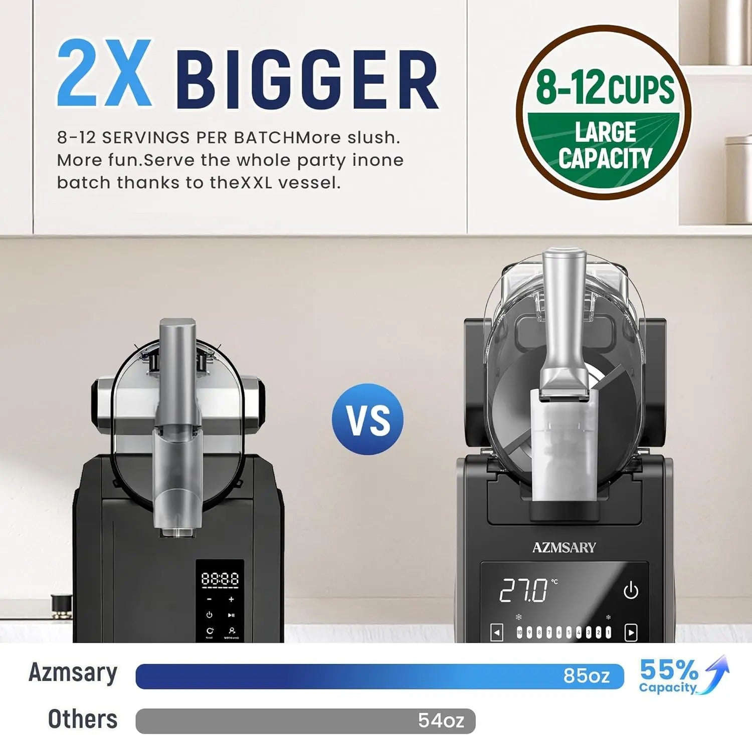 FrostMix Pro™ – 6-in-1 Slush & Softijs Machine voor Thuis